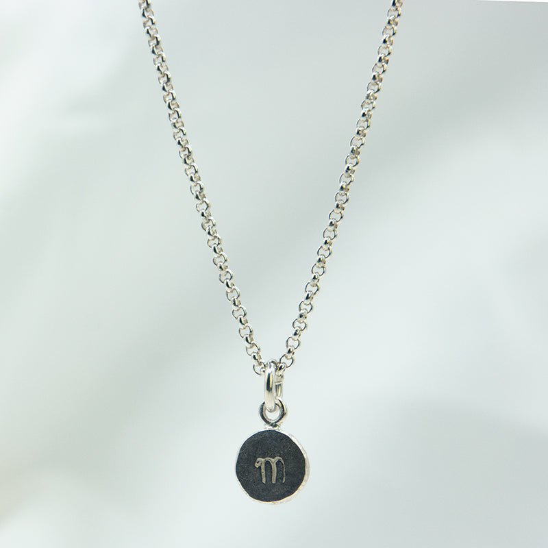 Zilveren meisjes ketting | Gepersonaliseerde Coin
