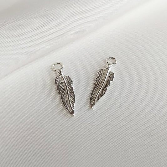 925 Sterling Zilveren losse veer bedels voor aan creolen.
