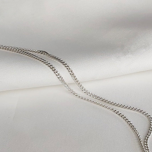 Zilveren ketting- Gourmet schakel ketting - MoM with Jewels