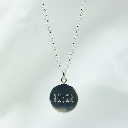 11:11 ketting van gerecycled zilver